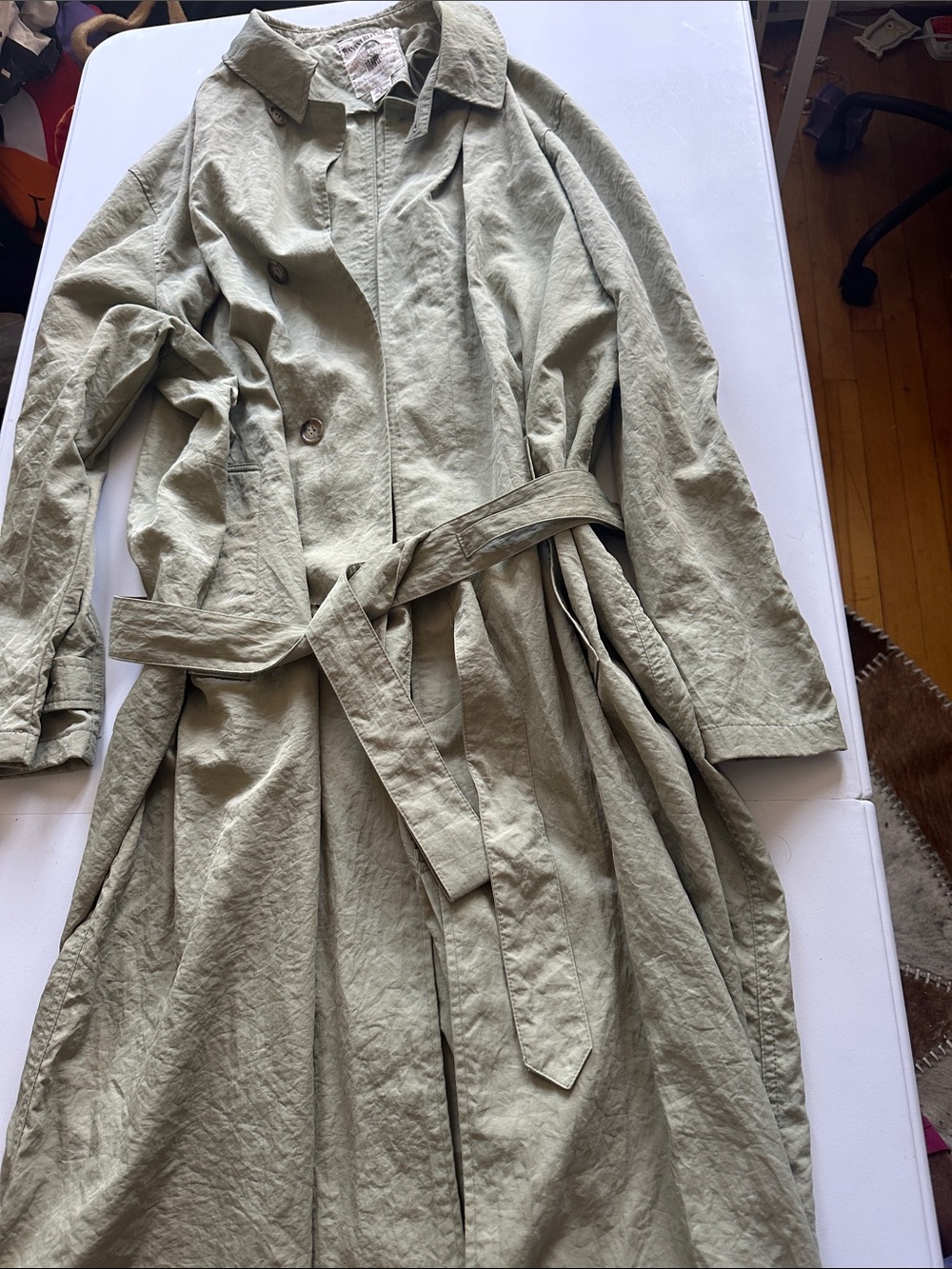VINTAGE 80´Banana Republic Olive Belted Trench Coat